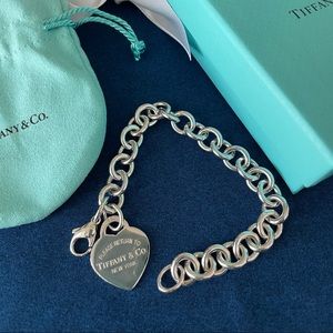 Tiffany & Co. Heart Charm Bracelet 925